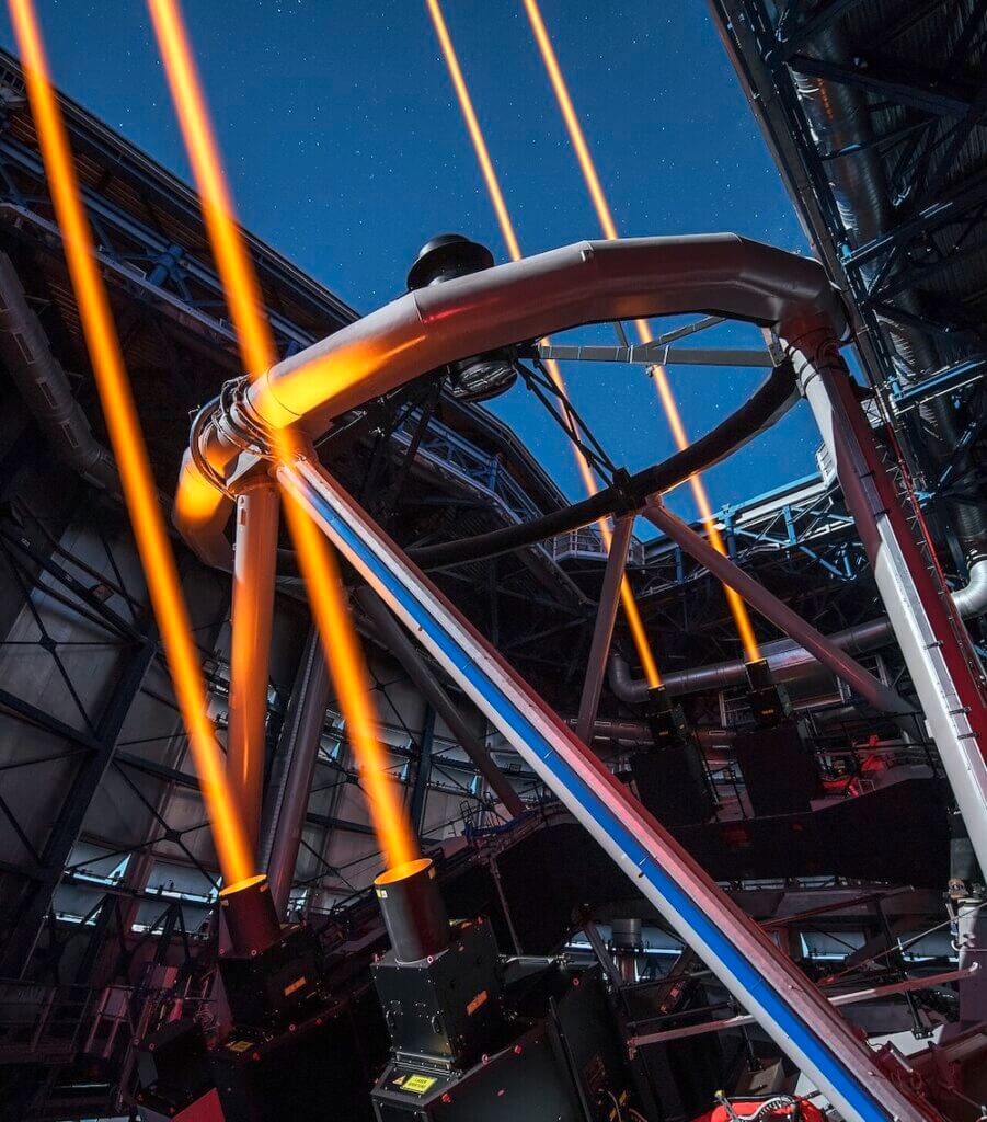 Laserstrahl im ESO-Paranal-Observatorium Image by ESO/G. Hüdepohl , CC BY 4.0