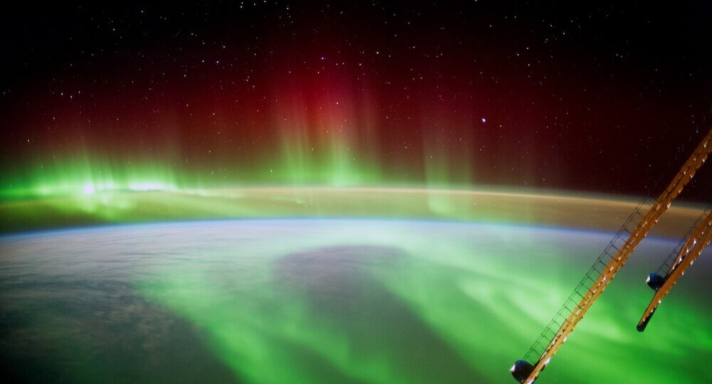 Polarlicht (Aurora Borealis) von der ISS aus