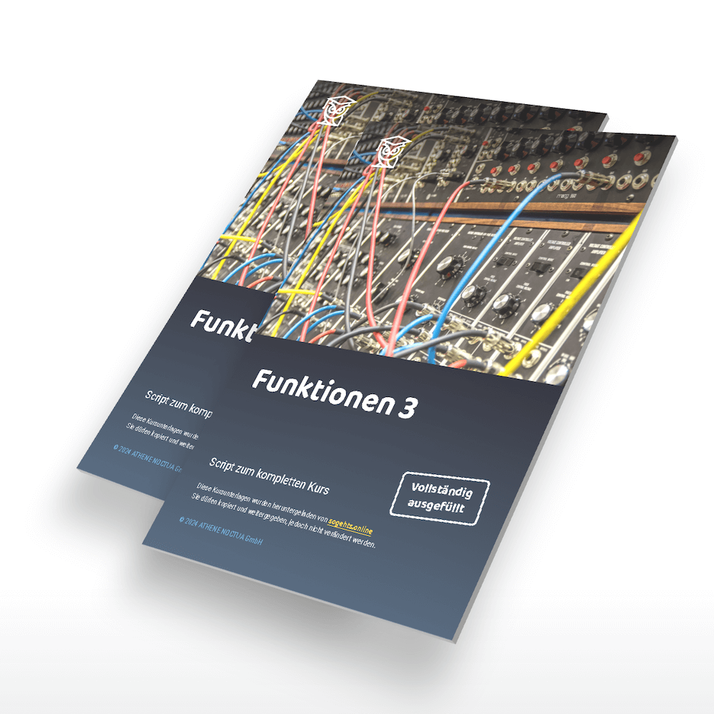 Workbook Funktionen 3 (Potenz-, Wurzel- und gebrochenrationale Funktionen)